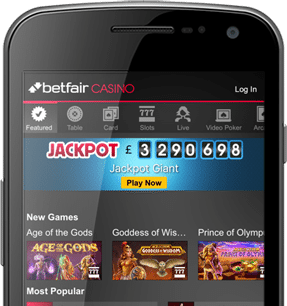 Betfair Casino App Download Screen