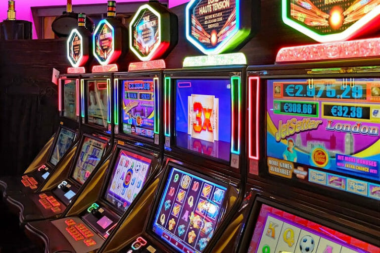 Slot machines at a casino